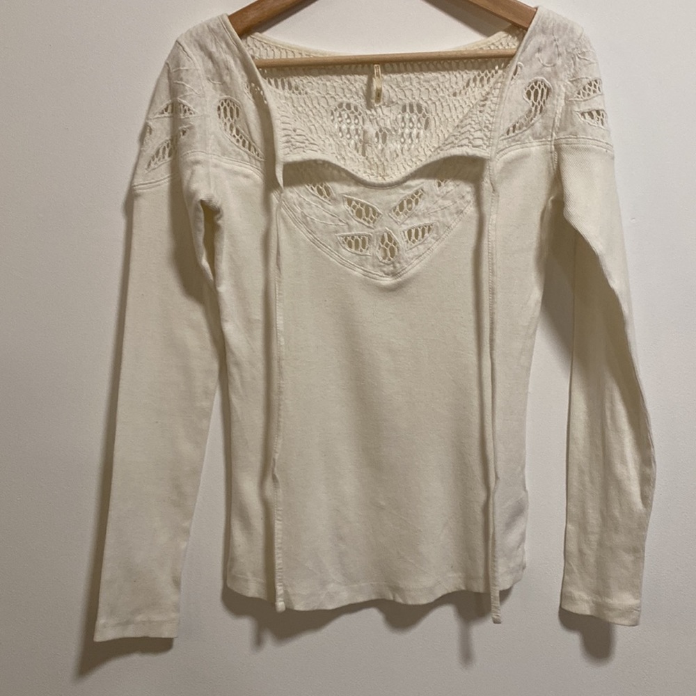 Free People S With Love Crochet Top - Picture 2 of 12